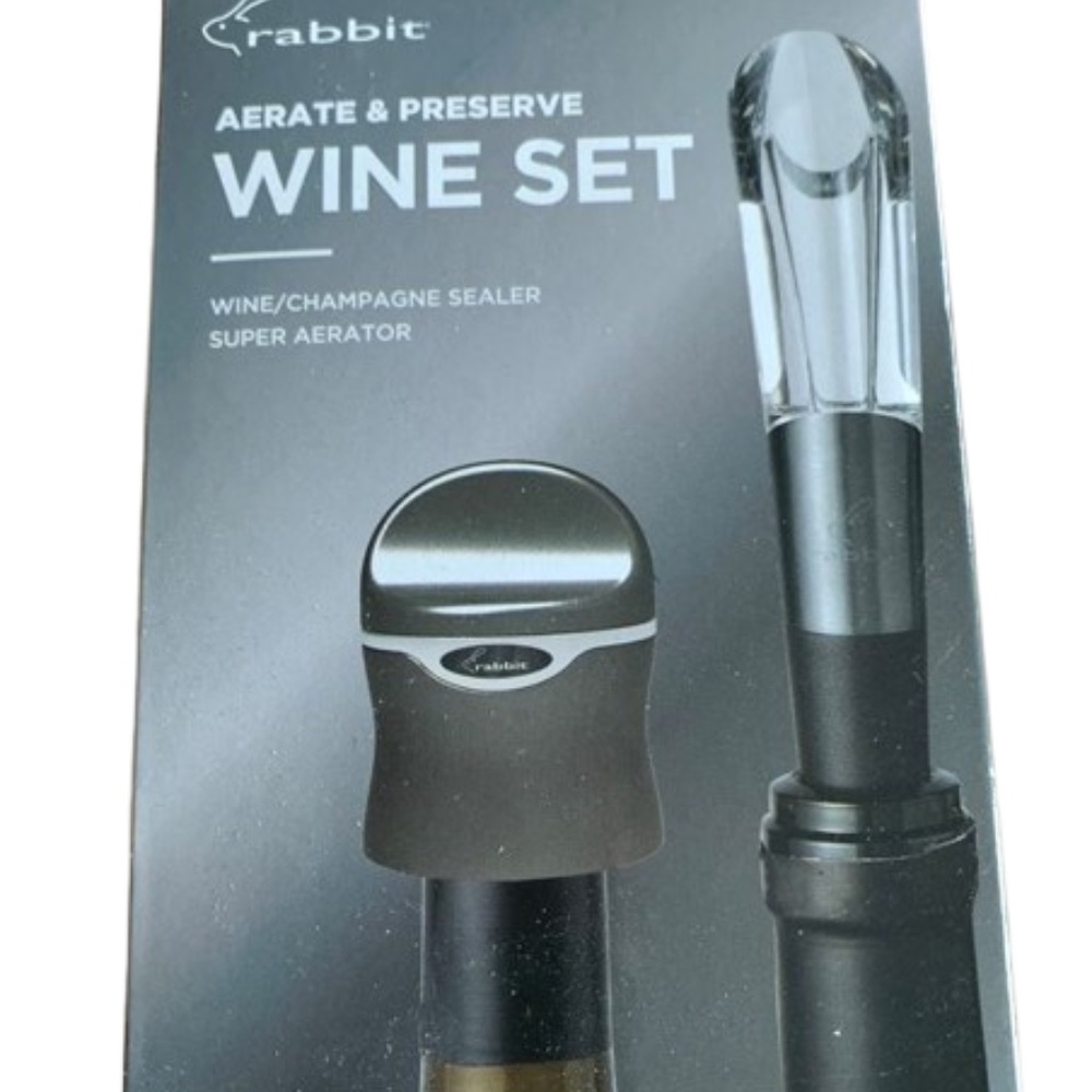 Rabbit Aerate Preserve Wine Set Wine Champagne Sealer Plus Super Aerator